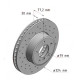 150.3403.52 Zimmermann Sport Z Спортивный передний тормозной диск с перфорацией 324x30 на BMW 5 Touring (E61) с двигателем 530 xd
