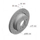 150.3437.52 Zimmermann Sport Z Спортивный задний тормозной диск с перфорацией 300x20 на BMW 3 Touring (E91) с двигателем 325 xi