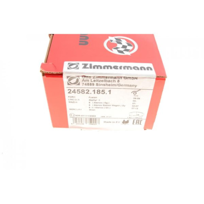 24582.185.1 Передние тормозные колодки Otto Zimmermann 24582.185.1 Передние тормозные колодки Otto Zimmermann