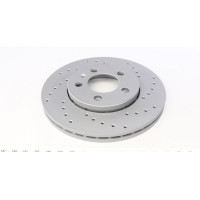 Спортивный передний тормозной диск с перфорацией 256x22 100123352 Otto Zimmermann Sport Z