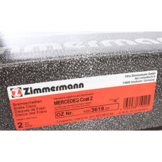 400.3619.20 Zimmermann Передний тормозной диск 295x28 на MERCEDES-BENZ E-CLASS T-Model (S211) с двигателем 350 CGI (211.257)
