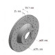 100.3317.52 Zimmermann Sport Z Спортивный передний тормозной диск с перфорацией 314x25 на AUDI A6 Avant (4F5, C6) с двигателем 3.0 TDI quattro