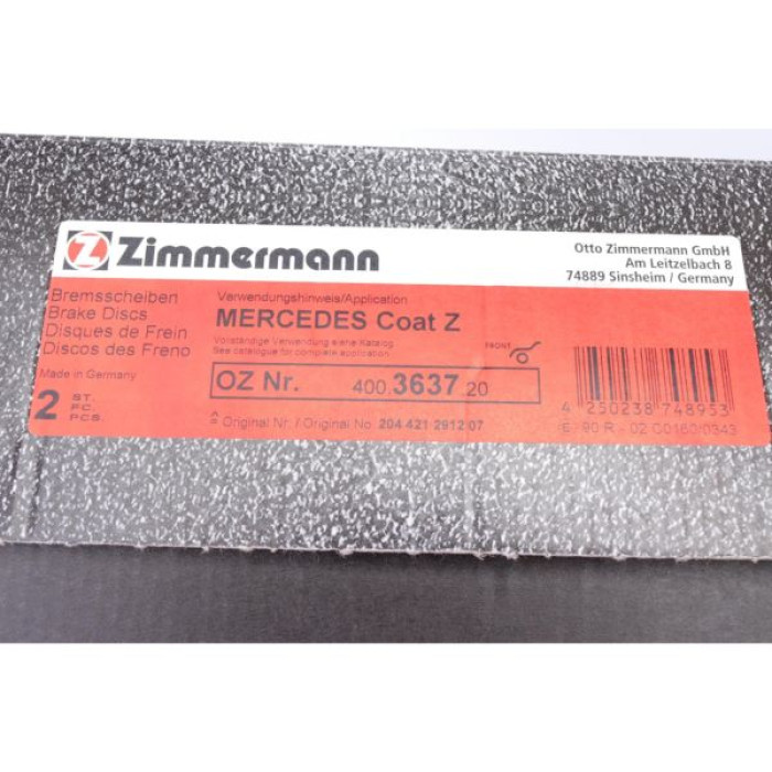 400.3637.20 Передний тормозной диск 330x32 Otto Zimmermann CoatZ 400.3637.20 Передний тормозной диск 330x32 Otto Zimmermann CoatZ
