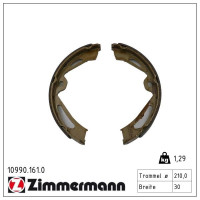 10990.161.0 Zimmermann Комплект тормозных колодок для стояночного тормоза на PORSCHE TAYCAN (Y1A) с двигателем Turbo S (Y1AFM1)