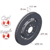 Задній гальмівний диск 350x28 110222970 Otto Zimmermann Formula Z