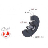 Задний тормозной диск 248x9 440311520 Otto Zimmermann CoatZ