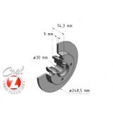 Задний тормозной диск 248x9 440312120 Otto Zimmermann CoatZ