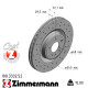 100.3332.52 Спортивный передний тормозной диск 345x29,5 Otto Zimmermann Sport Z