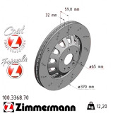 Передний тормозной диск 370x32 100336870 Otto Zimmermann Formula Z