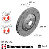 Передний тормозной диск 390x36 100336970 Otto Zimmermann Formula Z