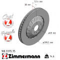 Передній гальмівний диск 399,5x38 Zimmermann Formula Z