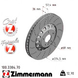 Передний тормозной диск 374,5x36 100338470 Otto Zimmermann Formula Z