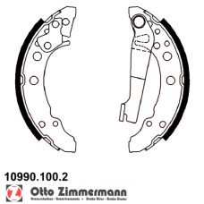 10990.100.2 Zimmermann Комплект тормозных колодок для стояночного тормоза на VW POLO (6N1) с двигателем 64 1.9 SDI