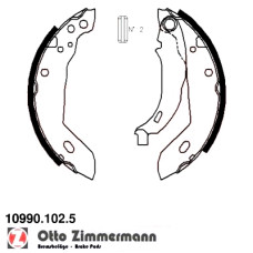 10990.102.5 Zimmermann Комплект гальмівних колодок для стоянкового гальма на CITROËN ZX Break (N2) з двигуном 1.8 i 16V