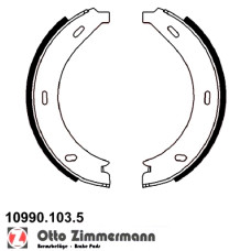 10990.103.5 Zimmermann Комплект тормозных колодок для стояночного тормоза на MERCEDES-BENZ VITO АВТОБУС (638) с двигателем 114 2.3 (638.134, 638.194)