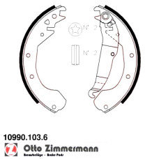 10990.103.6 Zimmermann Комплект тормозных колодок для стояночного тормоза на OPEL CORSA B Kasten (S93) с двигателем 1.7 D (F08, W5L)