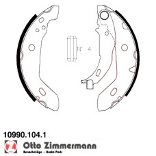 10990.104.1 Zimmermann Комплект тормозных колодок для стояночного тормоза на MERCEDES-BENZ A-CLASS (W168) с двигателем A 170 CDI (168.009, 168.109)