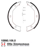 10990.106.0 Zimmermann Комплект гальмівних колодок для стоянкового гальма на BMW 3 Touring (E91) з двигуном 325 xi