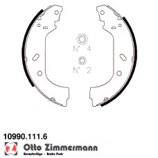 10990.111.6 Zimmermann Комплект тормозных колодок для стояночного тормоза на FIAT SCUDO Combinato (220_) с двигателем 1.9 D