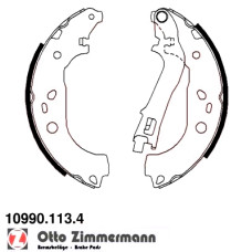 10990.113.4 Zimmermann Комплект тормозных колодок для стояночного тормоза на OPEL COMBO Combi / Tour (X12) с двигателем 1.4 (C26, D26, E26, C06)