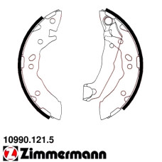 10990.121.5 Zimmermann Комплект тормозных колодок для стояночного тормоза на HYUNDAI ATOS (MX) с двигателем 1.1