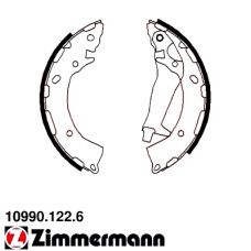 10990.122.6 Zimmermann Комплект тормозных колодок для стояночного тормоза на HYUNDAI GETZ (TB) с двигателем 1.3 i