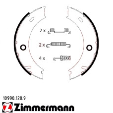 10990.128.9 Zimmermann Комплект тормозных колодок для стояночного тормоза на VW LT 28-46 II C БОРТОВОЙ ПЛАТФОРМОЙ/ХОДОВАЯ ЧАСТЬ (2DC, 2DF, 2DG, 2DL, 2DM) с двигателем 2.3