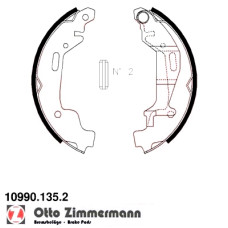 Комплект тормозных колодок для стояночного тормоза 109901352 Otto Zimmermann