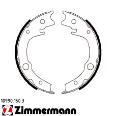 10990.150.3 Zimmermann Комплект тормозных колодок для стояночного тормоза на TOYOTA COROLLA СЕДАН (_E12_) с двигателем 2.0 D-4D (CDE120_)