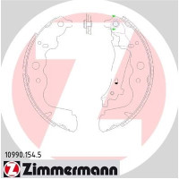 10990.154.5 Zimmermann Комплект тормозных колодок для стояночного тормоза на RENAULT KANGOO BE BOP (KW0/1_) с двигателем 1.5 dCi (KW0G)