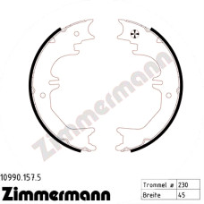 Комплект тормозных колодок для стояночного тормоза 109901575 Otto Zimmermann