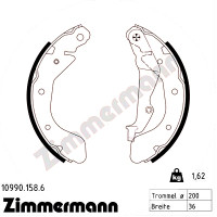 10990.158.6 Zimmermann Комплект тормозных колодок для стояночного тормоза на OPEL KARL (C16) с двигателем 1.0 LPG