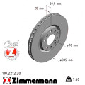 Передній гальмівний диск 305x28 Zimmermann CoatZ