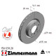 150.1291.20 Передний правый тормозной диск 315x28 Otto Zimmermann CoatZ