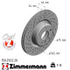 150.2922.20 Zimmermann Задній гальмівний диск 345x24 на BMW 1 (F20) з двигуном 120 d xDrive