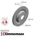 Спортивний задній гальмівний диск з перфорацією 300x20 Zimmermann Sport Z