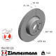 150.2951.20 Передний тормозной диск 330x24 Otto Zimmermann CoatZ