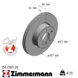 Передний тормозной диск 307x24 150296520 Otto Zimmermann CoatZ