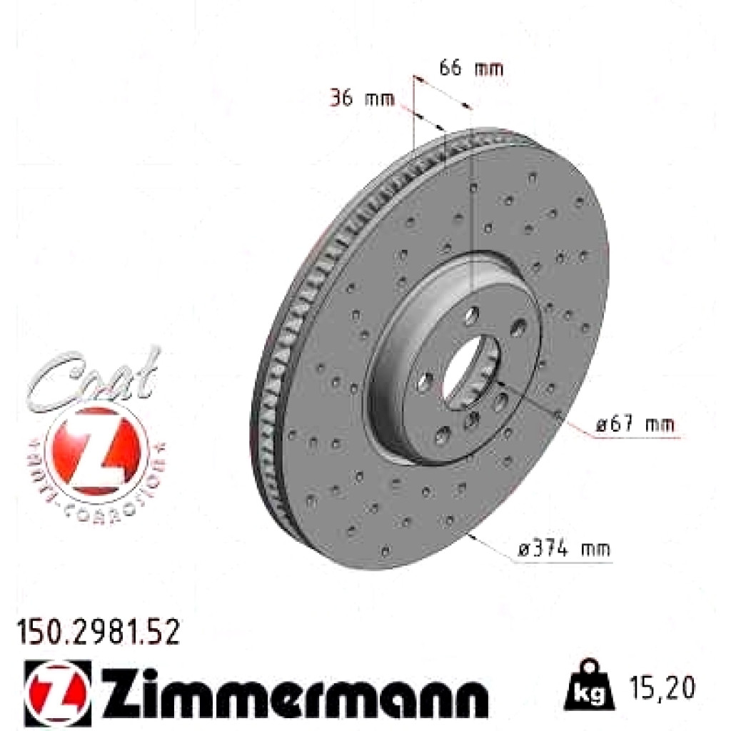 150.2981.52 Zimmermann Sport Z Спортивный передний правый