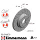 150.3460.70 Zimmermann Formula Z Задний правый тормозной диск 350x24 на BMW 1 Coupe (E82) с двигателем M