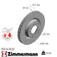 150.3470.20 Передний левый тормозной диск 325x28 Otto Zimmermann CoatZ