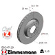150.3471.20 Передний правый тормозной диск 325x28 Otto Zimmermann CoatZ