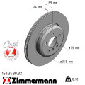 Задний тормозной диск 345x24 Zimmermann Formula F