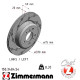150.3484.54 Спортивний задній лівий гальмівний диск 330x20 Otto Zimmermann Black Z