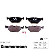Задние тормозные колодки 201801702 Otto Zimmermann