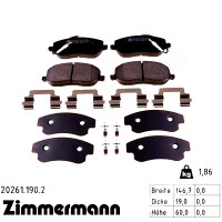 Передние тормозные колодки 202611902 Otto Zimmermann