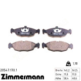 Передние тормозные колодки 205471701 Otto Zimmermann
