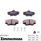 Передние тормозные колодки 207721801 Otto Zimmermann