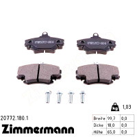 Передние тормозные колодки 207721801 Otto Zimmermann