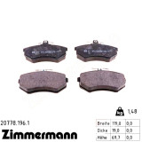 Передние тормозные колодки 207781961 Otto Zimmermann